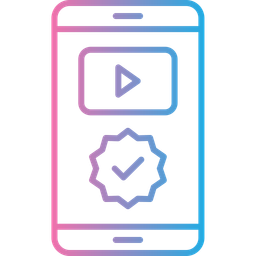 Vídeo aprovado  Ícone