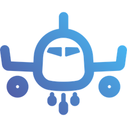 Airplane front view  Icon