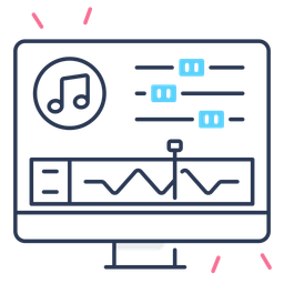 Tela de edição de áudio  Ícone