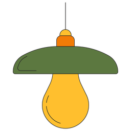 Lâmpada pendurada na lâmpada  Ícone