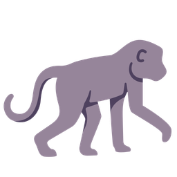 Flat Monkey Icon