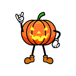 Halloween Pumpkin Character  Icon