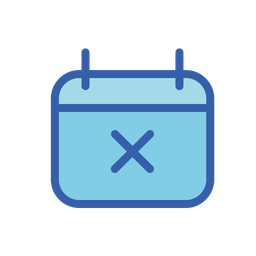 Cross calendar  Icon