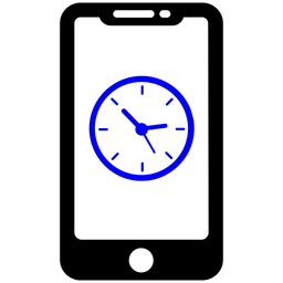 Mobile Clock  Icon