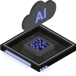 Arquitetura de chip AI  Ícone