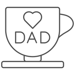 Coffee-mug-with-best-dad  Icon