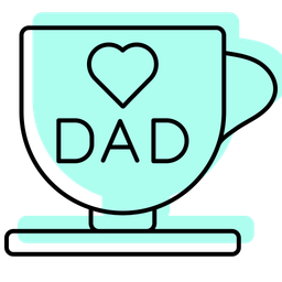 Coffee-mug-with-best-dad  Icon