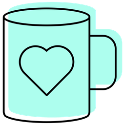 Coffee-mug-with-heart  Icon