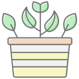 Flower-pot-lineal  Icon