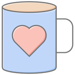 Coffee-mug-with-heart  Icon