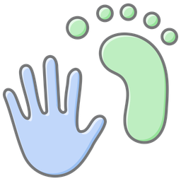 Handprint-and-footprint  Icon