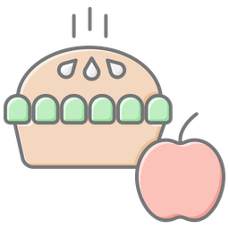 Torta de maçã  Ícone