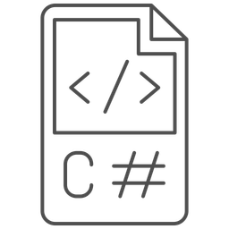 Linguagem c-sharp  Ícone