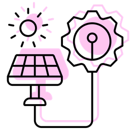 Desenvolvimento de energia solar  Ícone