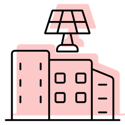 Cidade de energia solar  Ícone