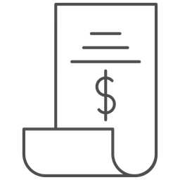 Computer Receipt Digital Transaction  Icon