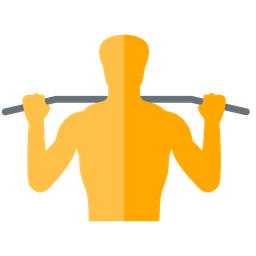 Pull Up Workout Flat Icon Business And Finance Icon Pack Icon