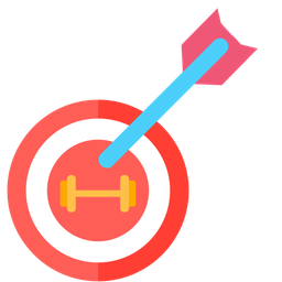 Fitness Goal Flat Icon Business And Finance Icon Pack Icon