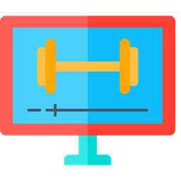 Workout Videos Flat Icon Business And Finance Icon Pack Icon