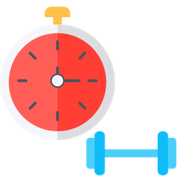 Workout Timer Flat Icon Business And Finance Icon Pack Icon