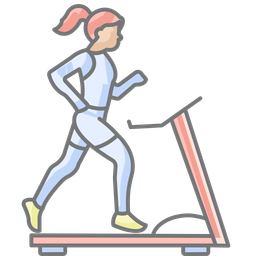 Treadmill Cardio Running Icon