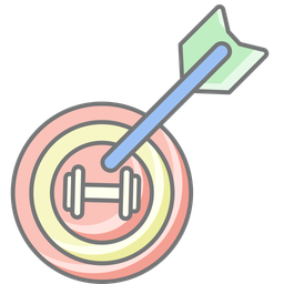 Fitness Goals Health Targets Workout Objectives Icon
