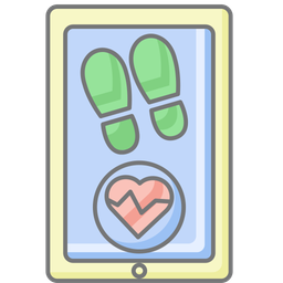 Step Count Daily Steps Pedometer Icon