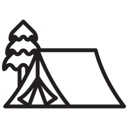 Barraca de acampamento  Ícone