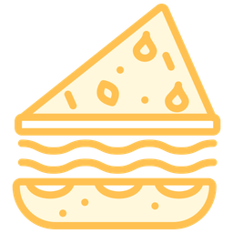 Sandwiches Duotone Line Icon Icon