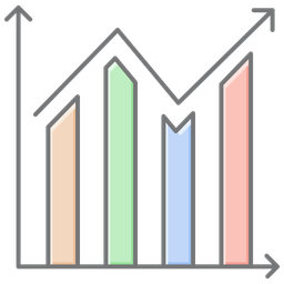 Gráfico de barras  Ícone