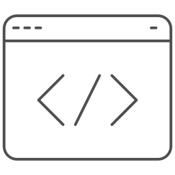 Editor de código  Ícone