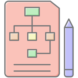 Esquema de negócios  Ícone