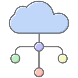 Rede em nuvem  Ícone