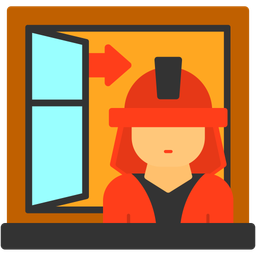 Fire Drill Evacuation  Icon