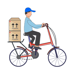 Bicycle delivery  Icon