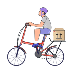 Bicycle delivery  Icon