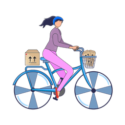 Bicycle delivery  Icon