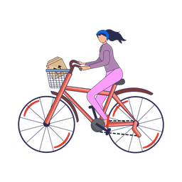 Bicycle delivery  Icon