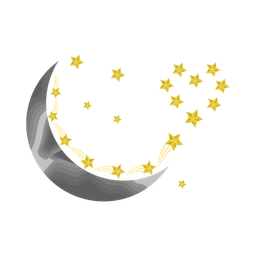 Moon and stars  Icon