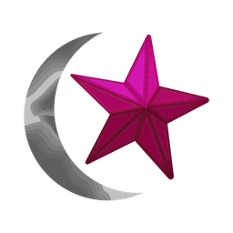 Moon and stars  Icon