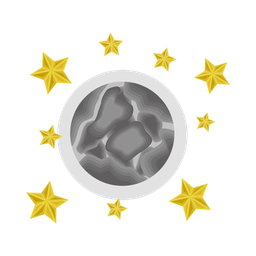 Moon and stars  Icon