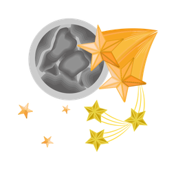 Moon and stars  Icon