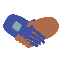 AI Hand Shake  Icon