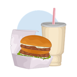 Burger and drink  Icon