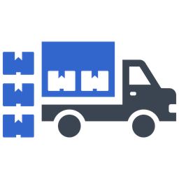 Distribuição de mercadorias  Ícone