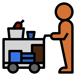 Serving Cart  Icon