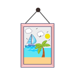 Hanging picture  Icon