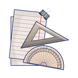 Paper and ruler  Icon