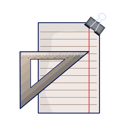 Paper and ruler  Icon