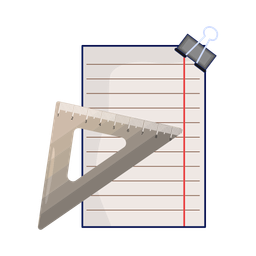 Paper and ruler  Icon